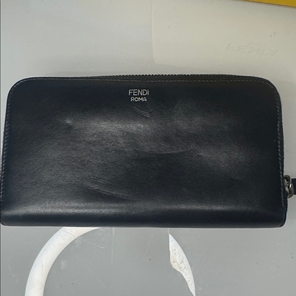 Fendi Monster Wallet w Silver & Red Accents + Box & shopping bag 👹 - Picture 5 of 10